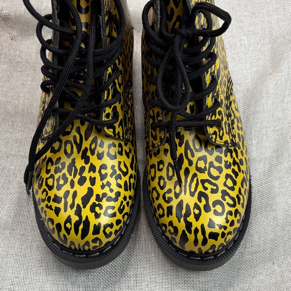 Bloomie's X Solovair Women's Printed Lace up Combat Boots UK Size 6 - Picture 7 of 14